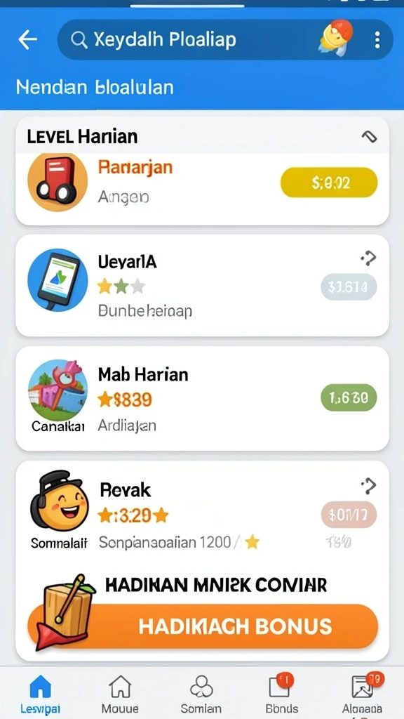 Antarmuka aplikasi yang ramah pengguna.