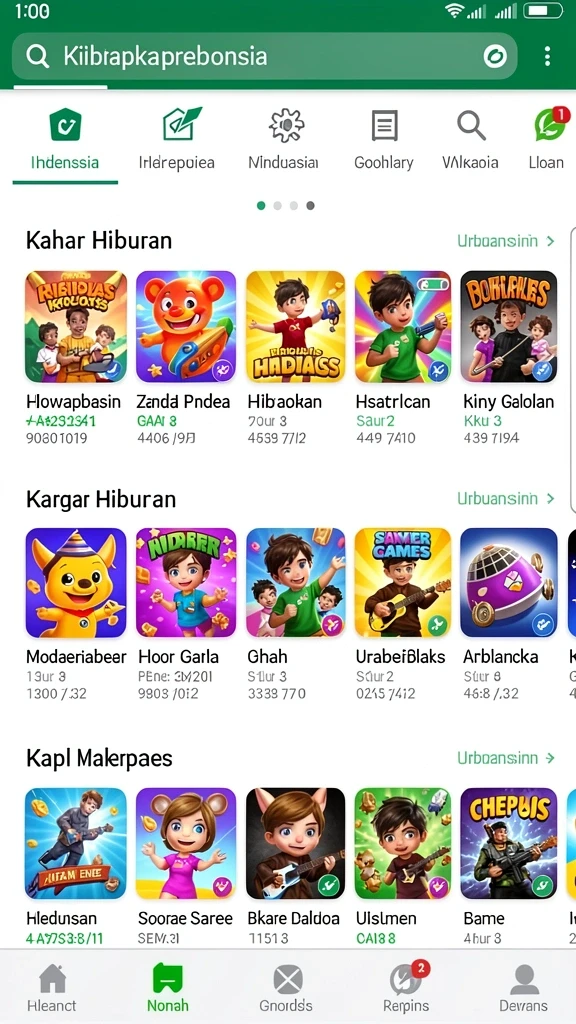 Tampilan menu utama CACOR78 yang intuitif.