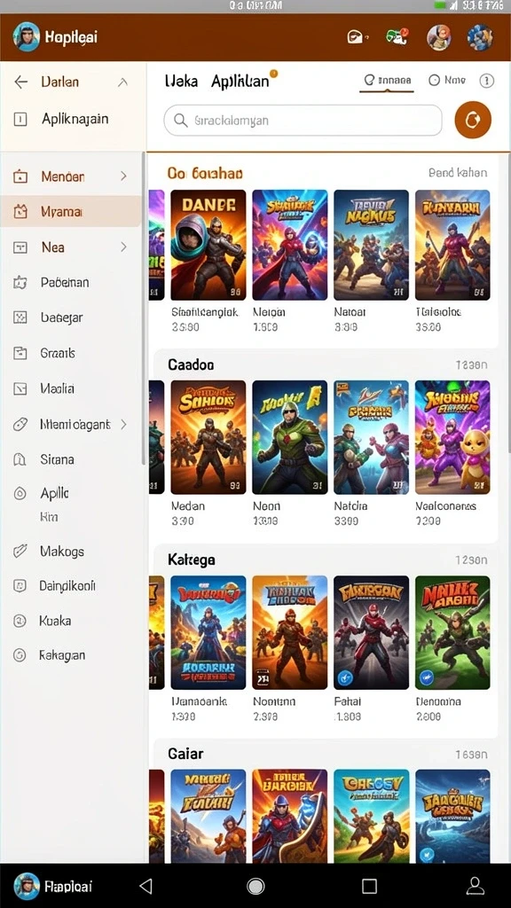 Beragam pilihan permainan untuk semua kalangan.