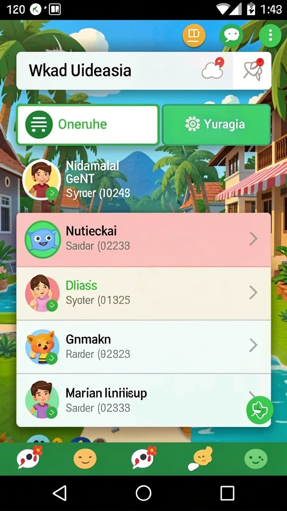 Tangkapan layar menampilkan antarmuka pengguna yang menarik.
