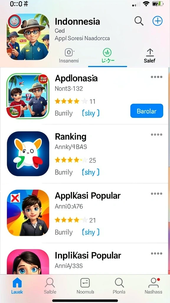 Tampilan menarik dari karakter utama dalam game.