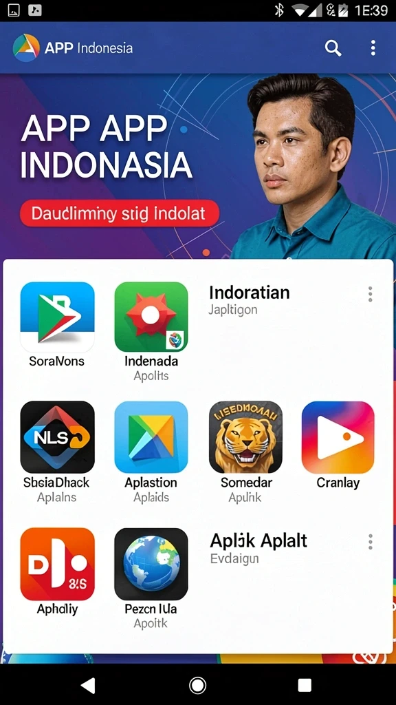 Screeenshot aplikasi yang menampilkan permainan kartu favorit.