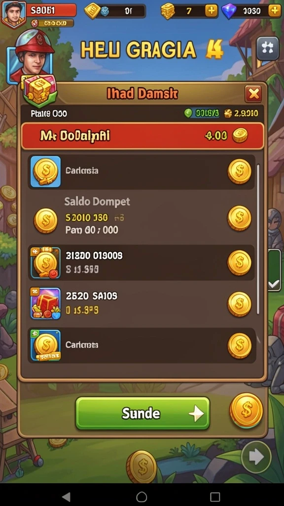 Deskripsi item dan power-up dalam game.