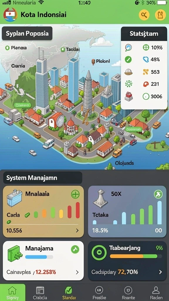Tampilan antarmuka yang user-friendly dan menarik.