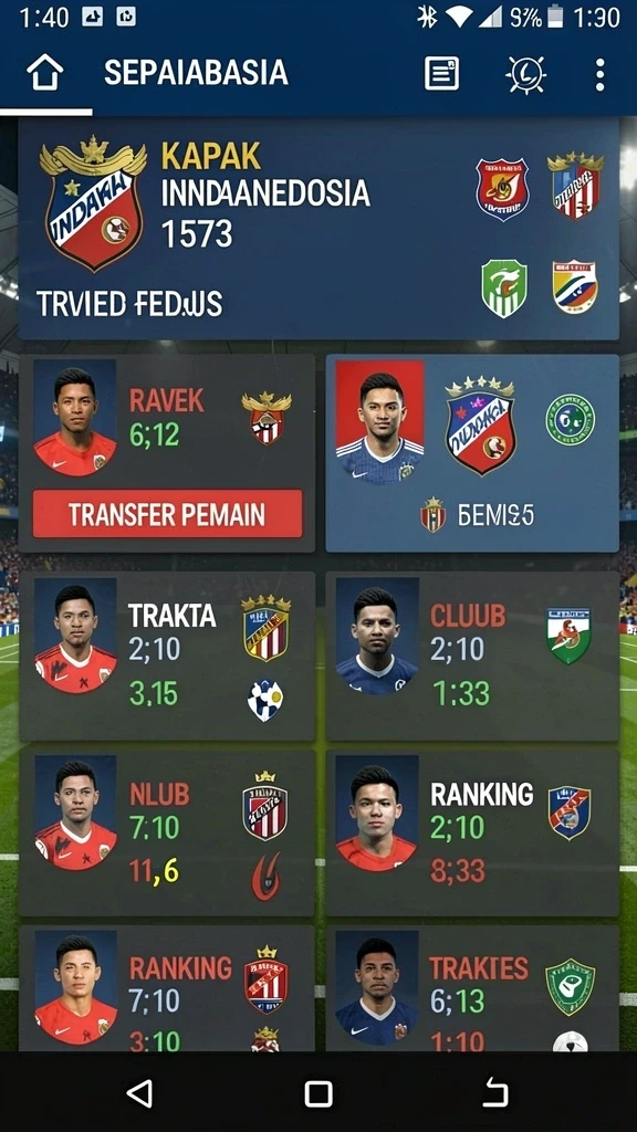 Berbagai karakter yang dapat Anda pilih dan tingkatkan.