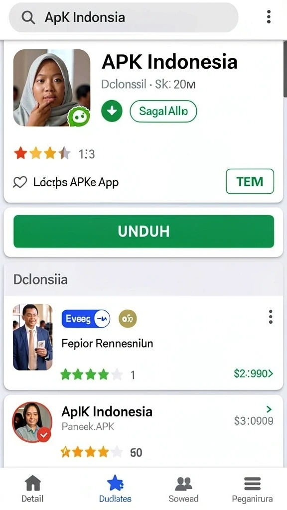 Tampilan antarmuka pengguna yang menarik dan mudah dinavigasi.