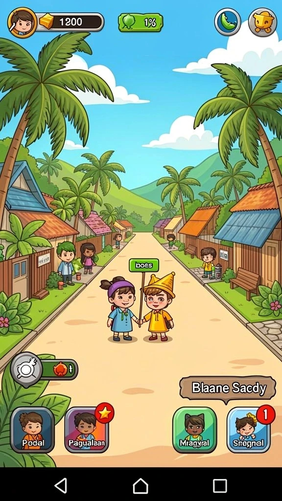 Tampilan mode multiplayer yang seru dan interaktif.