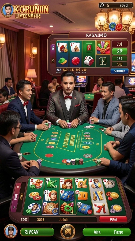 Layar utama RPGAME dengan karakter pilihan.